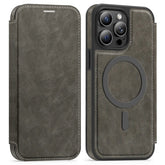 For iPhone 13 Pro Max Case Compatible with MagSafe RFID Blocking Card Holder Leather Phone Cover - TechGearPal