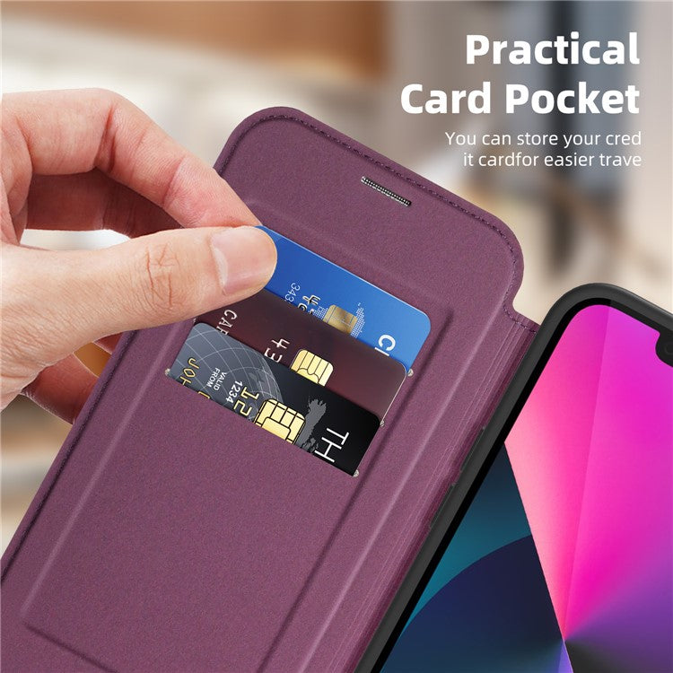 For iPhone 13 Case Compatible with MagSafe RFID Blocking Card Holder Leather Phone Cover - TechGearPal