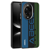 Coque ABEEL pour Huawei Nova 14 Pro 5G compatible avec MagSafe, étui en cuir imprimé PC TPU et alliage d'aluminium