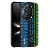 Coque ABEEL pour Huawei Nova 14 Ultra 5G compatible avec MagSafe, étui en cuir imprimé PC TPU et alliage d'aluminium