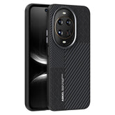 ABEEL pour Huawei nova 14 Ultra 5G coque PC + TPU + alliage d'aluminium + housse de téléphone en cuir PU Compatible avec MagSafe