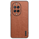 Coque pour Huawei Nova 14 Ultra 5G, texture bois, revêtement en cuir PU, PC TPU