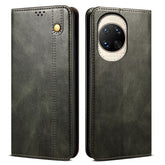 Coque portefeuille en cuir ciré avec support pour Huawei Nova 14 Ultra 5G