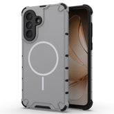 For Samsung Galaxy A36 5G Magnetic Case Corrugated Texture Heat Dissipation TPU + PC Phone Back Cover - TechGearPal