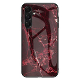For Samsung Galaxy A17 5G / A26 5G Case Marble Pattern Tempered Glass + PC + TPU Protective Phone Cover