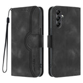 For Samsung Galaxy A17 5G / A17 4G / A26 5G / A16 5G / A16 4G Leather Case Wallet Stand Smile Imprinted Phone Cover with Strap - TechGearPal
