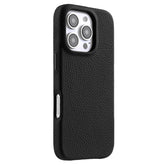 MELKCO For iPhone 16 Pro Max Magnetic Case Genuine Cow Leather PC Phone Back Cover - TechGearPal