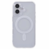 For iPhone 16 Clear Case Compatible with MagSafe WANLONFENG LM2 Series Phone Cover (Big Lens Hole)