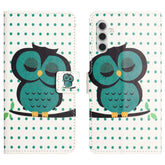 For Samsung Galaxy S25 FE Case Pattern Print PU Leather Wallet Phone Cover - TechGearPal