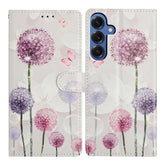 For Samsung Galaxy S25 FE Case Pattern Printing Wallet Stand Flip Leather Phone Cover with Strap - TechGearPal