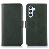 For Samsung Galaxy S25 FE Case Cowhide Texture Leather Wallet Phone Cover with Stand - TechGearPal