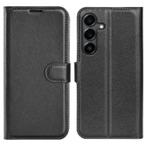 For Samsung Galaxy S25 FE Case Litchi Texture Shockproof Leather Wallet Phone Cover - TechGearPal