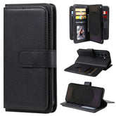 For Samsung Galaxy S25 FE Leather Case with 10 Card Holder Phone Cover Stand - TechGearPal