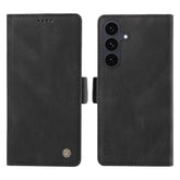 For Samsung Galaxy S25 FE Leather Case YIKATU YK-005 Skin-touch Feeling Wallet Phone Cover