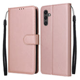 For Samsung Galaxy S25 FE Case Wallet Stand PU Leather Phone Cover with Wrist Strap - TechGearPal