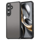 For Samsung Galaxy S25 FE Case Drop Proof Airbags Frosted Translucent PC + TPU Phone Back Cover