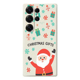 Für Samsung Galaxy S25 Ultra Hülle Weihnachtsgeschenke Musterdruck Gerade Kante TPU Telefon Rückseite