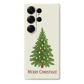 For Samsung Galaxy S25 Ultra Case Christmas Tree Pattern Printing Straight Edge TPU Phone Back Cover