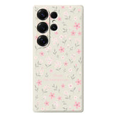 For Samsung Galaxy S25 Ultra Case Small Flower Pattern Printing Straight Edge TPU Phone Back Cover - TechGearPal