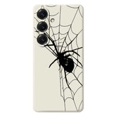 For Samsung Galaxy S25 Case Spider Pattern Printing Straight Edge TPU Phone Back Cover - TechGearPal