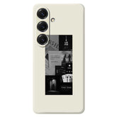 For Samsung Galaxy S25 Case Stitching Photos Pattern Printing Straight Edge TPU Phone Back Cover - TechGearPal