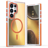 Für Samsung Galaxy S25 Ultra-Hülle, kompatibel mit MagSafe, farbwechselnder TPU-Acryl-Telefonrückseite