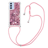 For Samsung Galaxy A17 5G / A17 4G / A26 5G TPU Case Quicksand Phone Cover with Lanyard