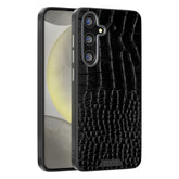 ABEEL For Samsung Galaxy S25 Magnetic Case Crocodile Texture Micro-Embossing Back Cover - TechGearPal