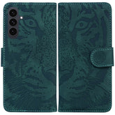 For Samsung Galaxy S25 FE Case Tiger Imprint Leather Wallet Phone Cover - TechGearPal