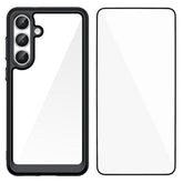 For Samsung Galaxy S25 FE Phone Case WANLONFENG XC Series TPU Acrylic Cover with Tempered Glass (Big Lens Hole) - TechGearPal