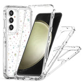 For Samsung Galaxy S25+ / S24+ Case Clear Acrylic TPU Hybrid Phone Cover with Laser-printed Film - TechGearPal