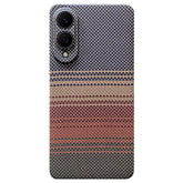 For Samsung Galaxy S25 Edge Magnetic Case Precise Cutouts Gradient Aramid Fiber Phone Cover with Metal Lens Frame