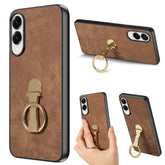 For Samsung Galaxy S25 Edge Case CASENEO D22 Folding Kickstand Retro Leather Back Phone Cover - TechGearPal
