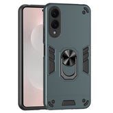 For Samsung Galaxy S25 Edge Case PC + TPU Drop Defend Phone Cover with Ring Kickstand