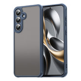 Coque antichoc pour Samsung Galaxy S25 FE, airbags, coque arrière translucide givrée en PC + TPU