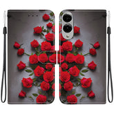 For Samsung Galaxy S25 Edge Leather Case Stand Wallet Pattern Printing Phone Cover with Wrist Strap