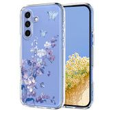 Coque arrière en TPU pour Samsung Galaxy S25 FE, motif floral et papillon