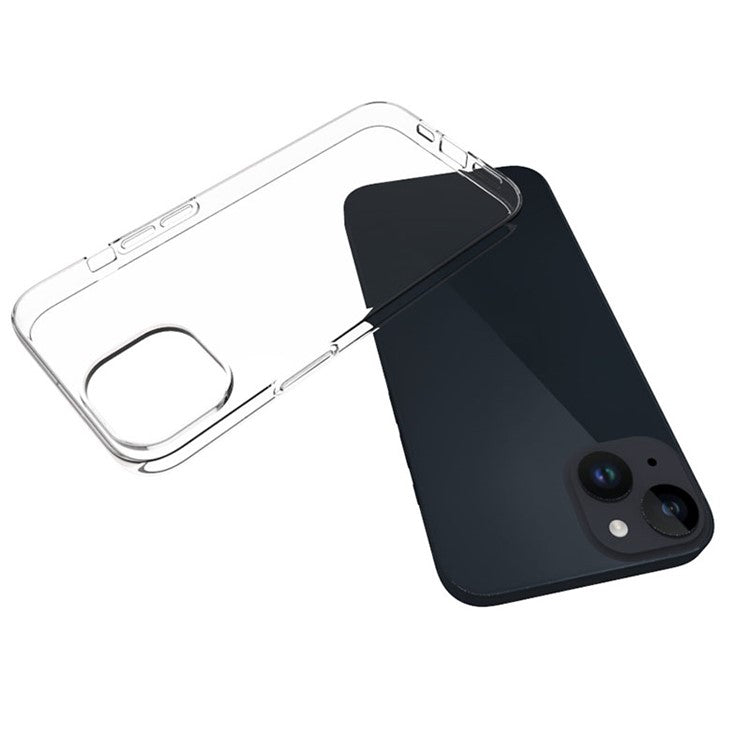 For iPhone 15 Glossy Waterproof TPU Cell Phone Case Shockproof Anti-Dust Mobile Phone Cover Shell - TechGearPal