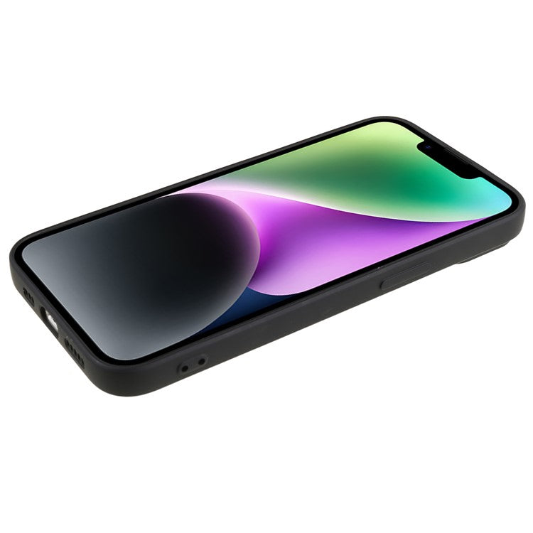 Fiber Lining Shell for iPhone 15 Candy Color Anti-Drop TPU Phone Case Rubberized Phone Cover - TechGearPal