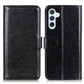 For Samsung Galaxy S25 / S24 Case Wallet Crazy Horse Texture PU Leather Phone Cover - TechGearPal