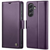 Für Samsung Galaxy S23 FE Ledertasche CASEME 023 RFID-Blockierung 3 Kartensteckplatz Mobile Cover