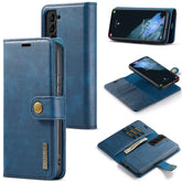 DG.MING for Samsung Galaxy S24 Case Detachable 2-in-1 Split Leather Phone Cover - TechGearPal