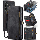 For Samsung Galaxy S24 Phone Cases CASEME Leather Cover with Detachable Wallet and Strap