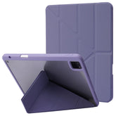 For iPad Pro 11 (2024) Case Origami Stand Leather Smart Cover with Pen Holder