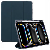 MUTURAL For iPad Pro 11 (2024) Case Smart Leather Tablet Cover with Pencil Holder Tri-Fold Stand