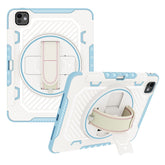 For iPad Pro 11 (2024) Case Kickstand PC + TPU Shockproof Tablet Cover with Hand Strap