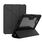 NILLKIN Bumper Leather Case Pro for iPad Pro 11 (2024) Tablet Cover Anti-Fall Auto Wake / Sleep Case