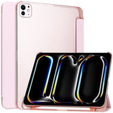 For iPad Pro 11 (2024) Case Stand PU Leather + PC Matte Back Tablet Case