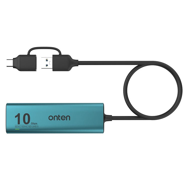 ONTEN UCA613+ USB-A / USB-C to 3 x USB3.2 + USB-C Charging Port + SD / TF Card Reader Hub - TechGearPal