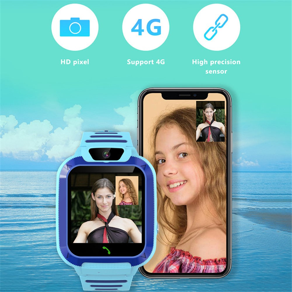 DH11 1.44 inch Touch Screen 4G Kids Watch WiFi LBS Position Tracker SOS Video Call Bracelet - TechGearPal